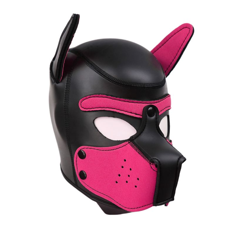 Puppy Play Mask (Pink) – Neoprene Rubber Role-Playing Mask > Bondage Gear > Masks - Tophatter Daily Deals
