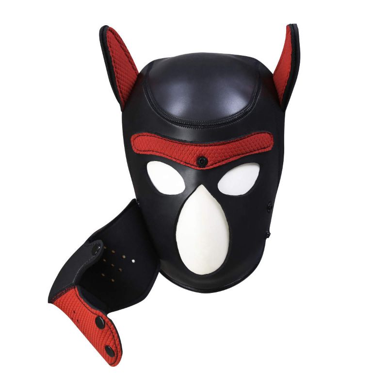 Puppy Play Mask Red – Neoprene Rubber Mask > Bondage Gear > Masks - Tophatter Daily Deals