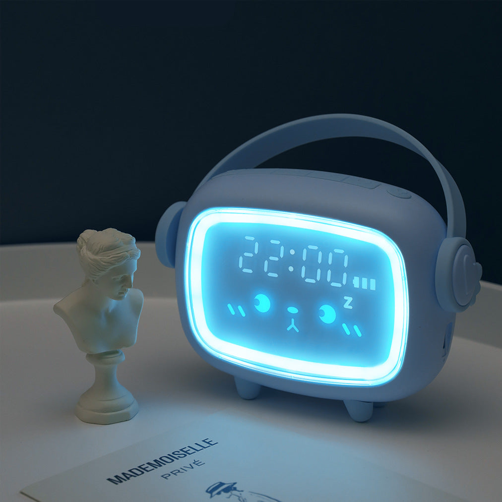 Alarm-Clock Night-Light Home-Decor Kids Cute Timing Smart Countdown LED Blue 0 - Tophatter Daily Deals