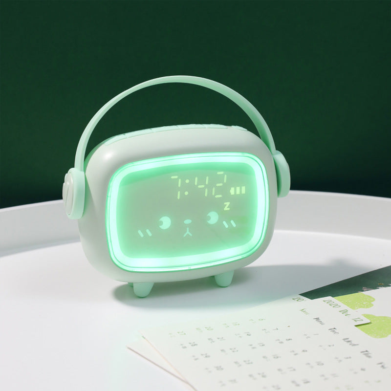 Alarm-Clock Night-Light Home-Decor Kids Cute Timing Smart Countdown LED Green 0 - Tophatter Daily Deals