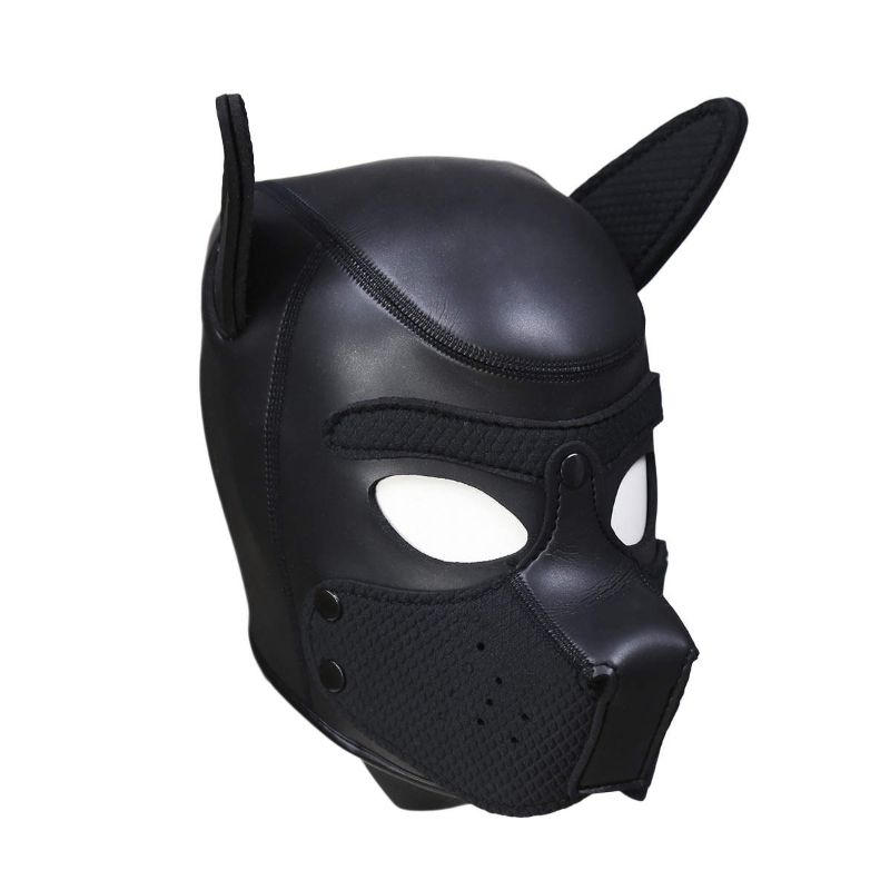 Puppy Play Mask (Black) – Neoprene Rubber > Bondage Gear > Masks - Tophatter Daily Deals