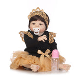 All-Plastic Simulation Baby Doll Reborn Baby Black 0 - Tophatter Daily Deals