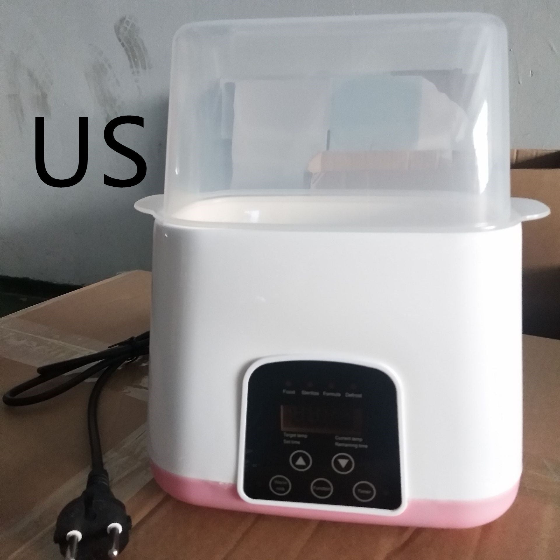 Baby 2 In 1 Warm Milk Sterilizer Heating Thermostat Pink US 0 - Tophatter Daily Deals
