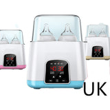 Baby 2 In 1 Warm Milk Sterilizer Heating Thermostat Khaki UK 0 - Tophatter Daily Deals