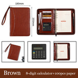 A5 Business Manager Folder Creative Zipper Bag Office Folder Work Meeting Record Book C 0 - Tophatter Daily Deals