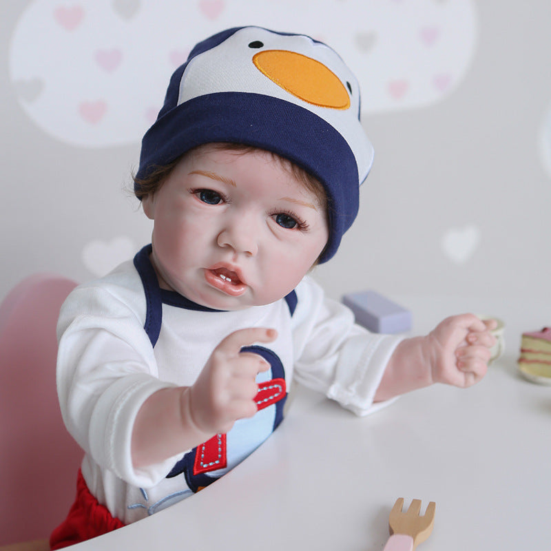 22inch Reborn Saskia Boy Doll Reborn Baby Simulation Doll 0 - Tophatter Daily Deals