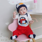 22inch Reborn Saskia Boy Doll Reborn Baby Simulation Doll 0 - Tophatter Daily Deals