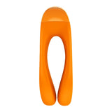 Satisfyer Candy Cane Finger Vibe Orange - Compact Pleasure Toy > Vibrators > Finger Vibrators - Tophatter Daily Deals