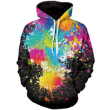 3D Plus Size Men's Fall Winter Hooded Sweater Black 0 - Tophatter Daily Deals
