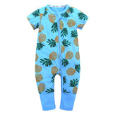 Boys And Girls Cotton Cartoon Bag Fart Clothes Baby Short Sleeved One Piece Baby Romper J 0 - Tophatter Daily Deals