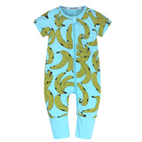 Boys And Girls Cotton Cartoon Bag Fart Clothes Baby Short Sleeved One Piece Baby Romper B 0 - Tophatter Daily Deals
