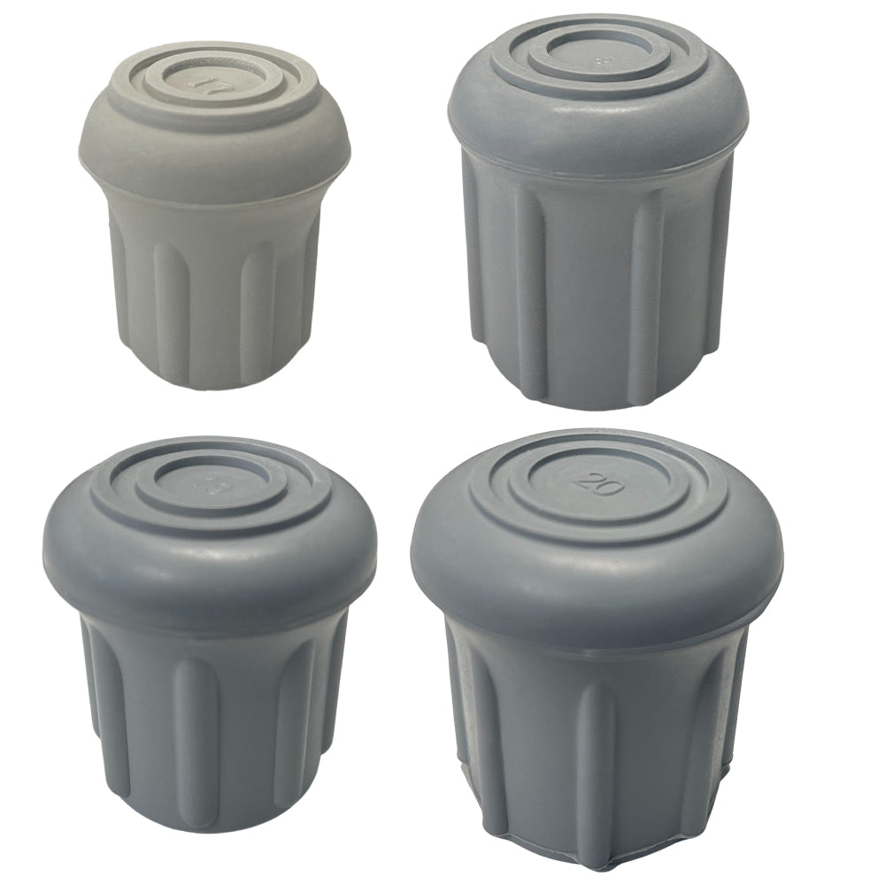 Durable Tip: Classic Grey Rubber Cane - Secure & Durable Walking Cane Tips - Tophatter Daily Deals