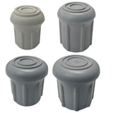Durable Tip: Classic Grey Rubber Cane - Secure & Durable Walking Cane Tips - Tophatter Daily Deals