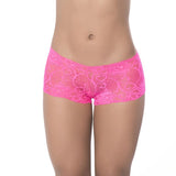 Lace Boyshort Panties in Hot Pink Ultra Soft Stretch Lace > Clothes > Panties - Tophatter Daily Deals