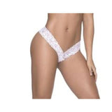 Sexy Lace Thong in White > Clothes > Panties - Tophatter Daily Deals