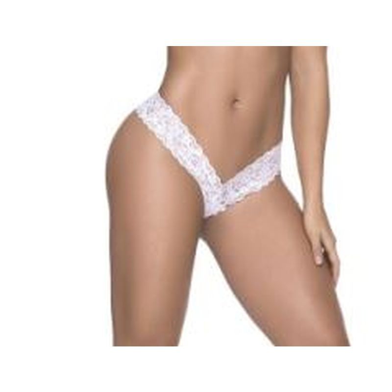 Sexy Lace Thong in White > Clothes > Panties - Tophatter Daily Deals