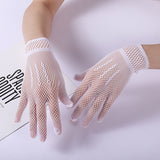Black White Etiquette Gloves Wedding Dress Gloves White OneSize 0 - Tophatter Daily Deals
