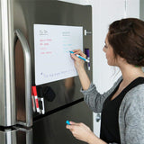 A4 Size Magnetic Whiteboard Fridge er Dry Erase White Board 0 - Tophatter Daily Deals