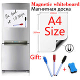 A4 Size Magnetic Whiteboard Fridge er Dry Erase White Board A 0 - Tophatter Daily Deals