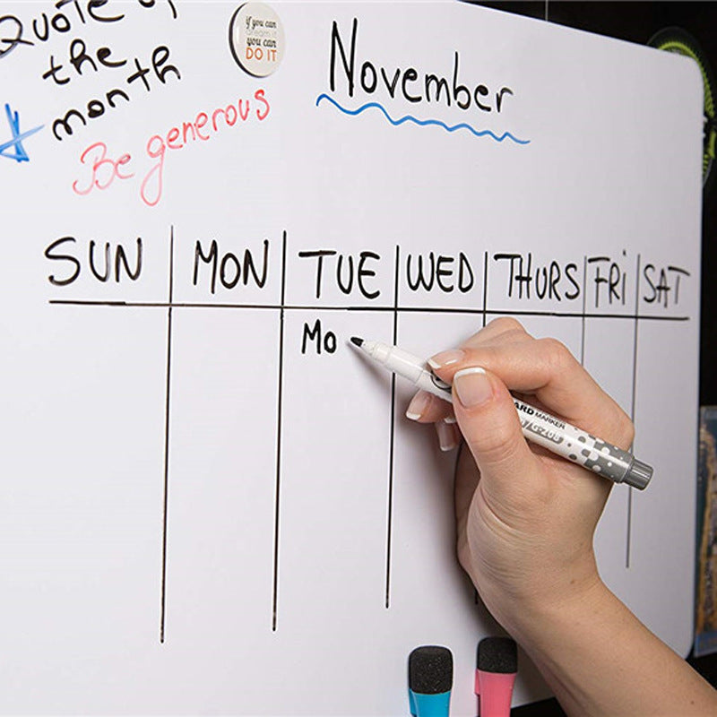 A4 Size Magnetic Whiteboard Fridge er Dry Erase White Board 0 - Tophatter Daily Deals