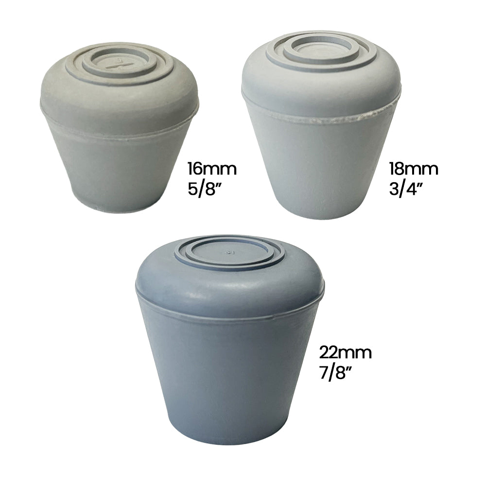 Low Profile: Sleek Durable Grey Rubber Cane Tip Walking Cane Tips - Tophatter Daily Deals