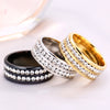 Jared™ Two-Row Diamond Ring Rings - Tophatter Daily Deals