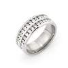 Jared™ Two-Row Diamond Ring Rings - Tophatter Daily Deals