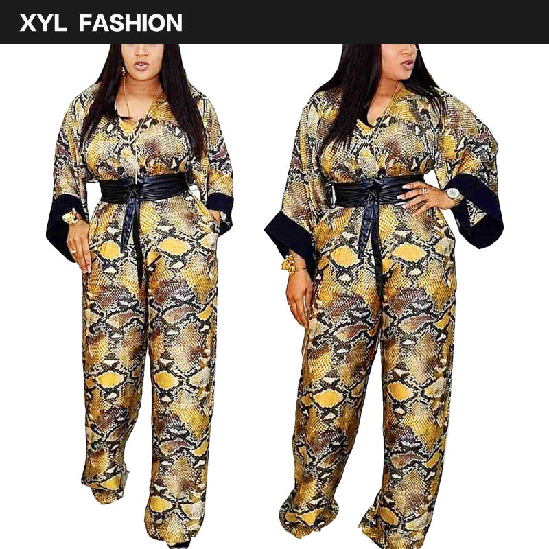African Plus Size Women's European and American Jumpsuit 0 - Tophatter Daily Deals