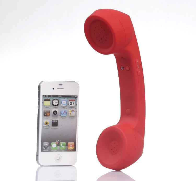 Bluetooth Wireless Connection Retro Microphone Phone Headset Red 0 - Tophatter Daily Deals