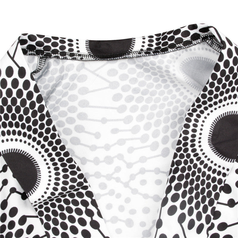 African Printed Blouse And Blouse For S-XL Ladies 0 - Tophatter Daily Deals