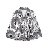African Printed Blouse And Blouse For S-XL Ladies Grey 0 - Tophatter Daily Deals