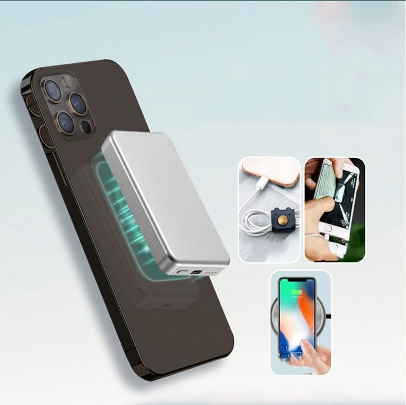 Applicable To12 Wireless Magnetic Charging Power Bank Mobile Power Supply 0 - Tophatter Daily Deals