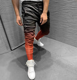 3D Gradient Slim Stretch Leggings Black red 0 - Tophatter Daily Deals