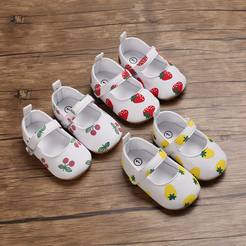Baby Toddler Shoes Soft Rubber Sole Indoor Soft Sole Princess Shoes 0 - Tophatter Daily Deals