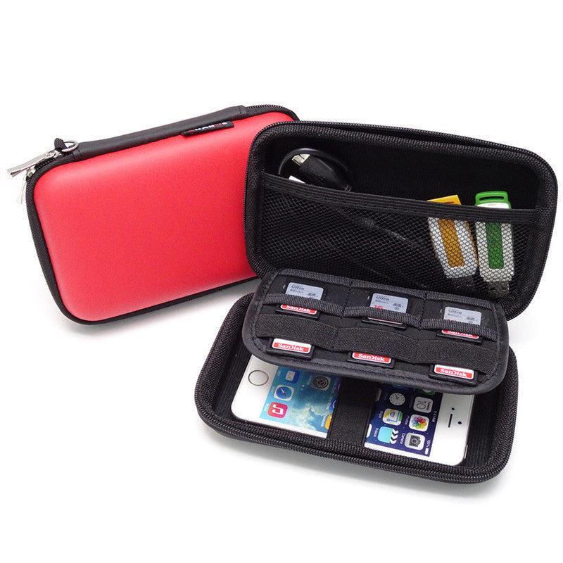 2.5 Inch Mobile Hard Drive Power Pack Storage Bag Waterproof Red 0 - Tophatter Daily Deals