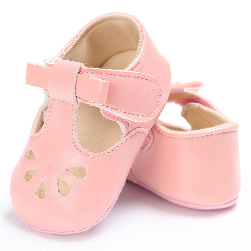 Baby Shoes Rubber Low Toddler Soft-soled Shoes Pink 0 - Tophatter Daily Deals