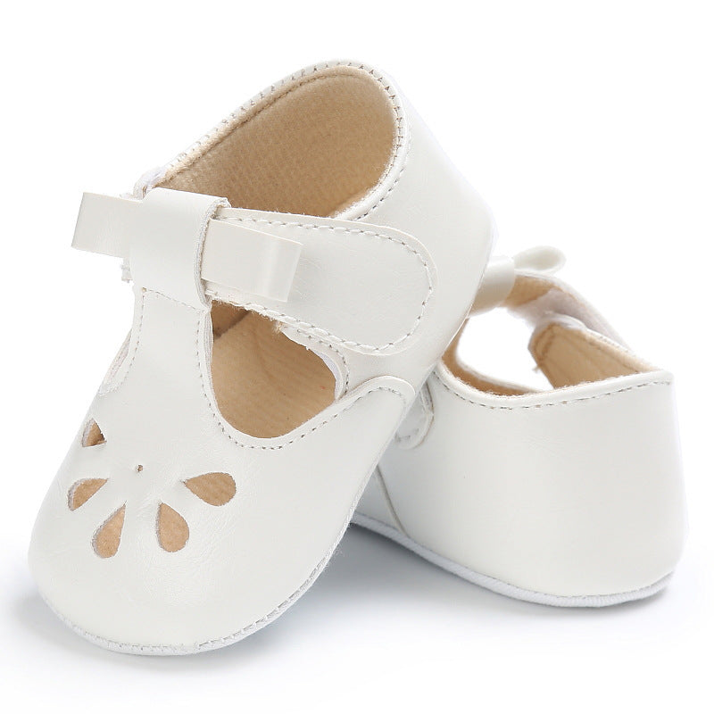 Baby Shoes Rubber Low Toddler Soft-soled Shoes White 0 - Tophatter Daily Deals