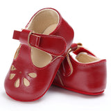 Baby Shoes Rubber Low Toddler Soft-soled Shoes Red 0 - Tophatter Daily Deals
