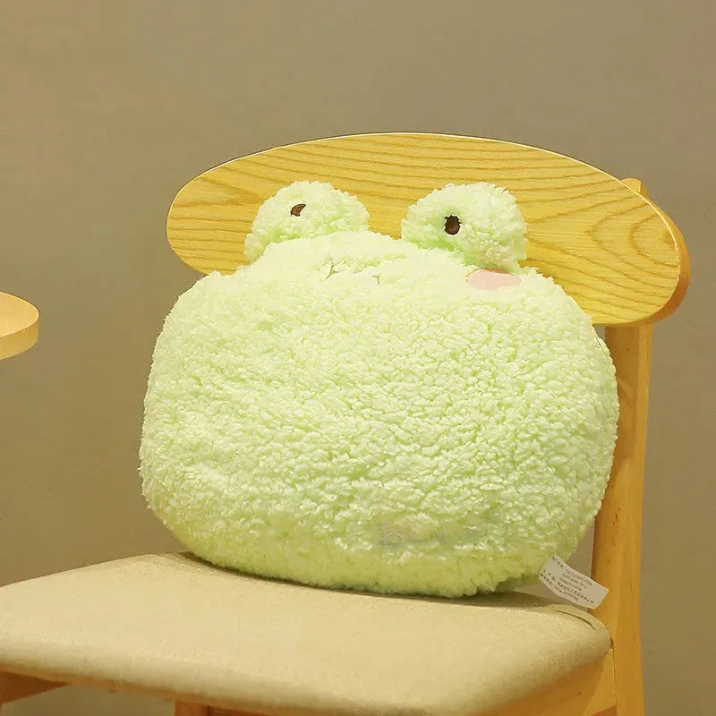 Cute Kawaii Animal Plush Pillow "Snuggle Squad" Green 35*27cm Bluetooth Speaker Lamp - Tophatter Daily Deals