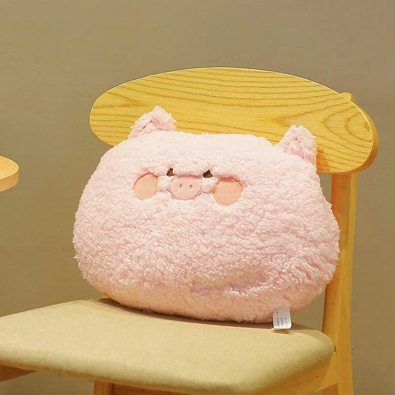 Cute Kawaii Animal Plush Pillow "Snuggle Squad" Pink 35*27cm Bluetooth Speaker Lamp - Tophatter Daily Deals