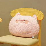 Cute Kawaii Animal Plush Pillow "Snuggle Squad" Pink 35*27cm Bluetooth Speaker Lamp - Tophatter Daily Deals