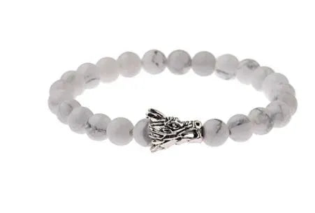 Volcanic Stone White Pine Stone Bracelet White pine faucet - Tophatter Daily Deals