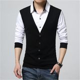 Autumn New T Shirt Plus Size Men's Lapel T Shirt Bottoming Shirt Black 0 - Tophatter Daily Deals