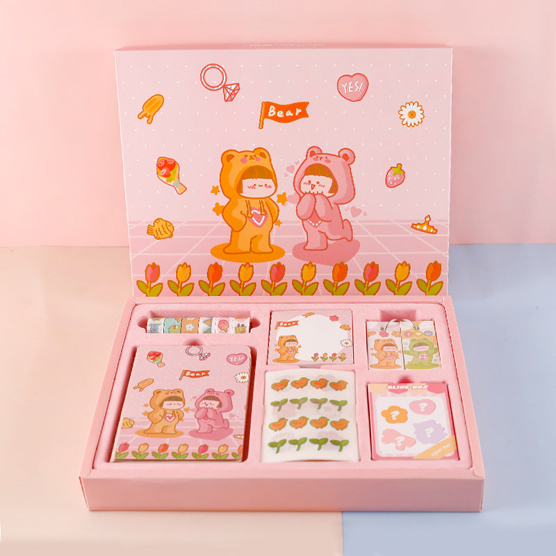 Boutique Hand Account Partner Gift Box School Supplies Stationery Set D 0 - Tophatter Daily Deals