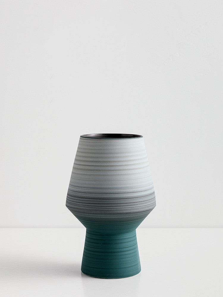 Art Soft Decoration Hotel Model Room Living Room Handmade Ceramic Vase 0 - Tophatter Daily Deals