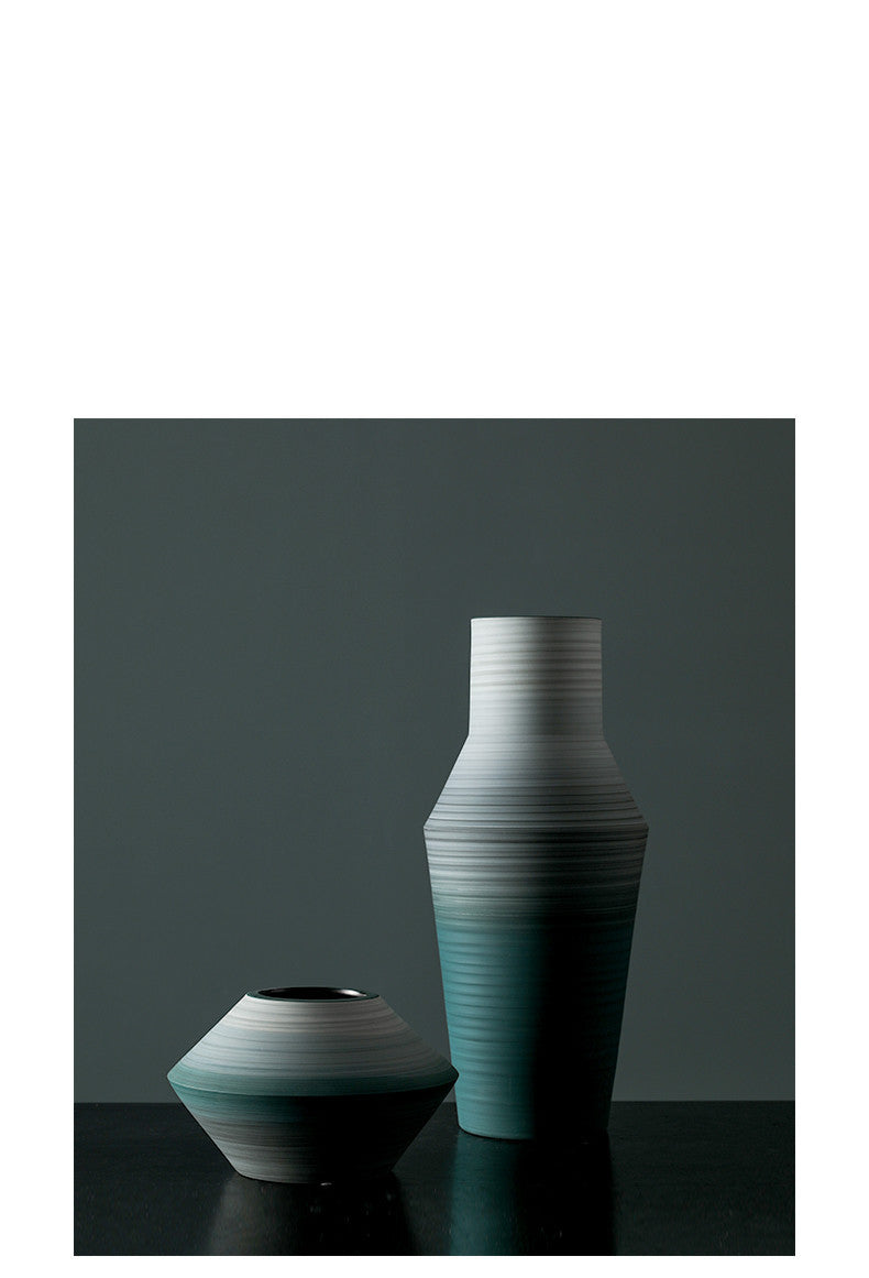 Art Soft Decoration Hotel Model Room Living Room Handmade Ceramic Vase 0 - Tophatter Daily Deals