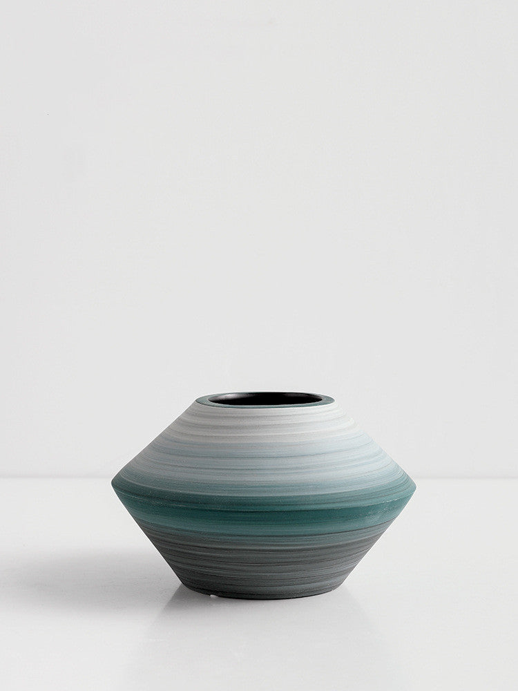 Art Soft Decoration Hotel Model Room Living Room Handmade Ceramic Vase 0 - Tophatter Daily Deals