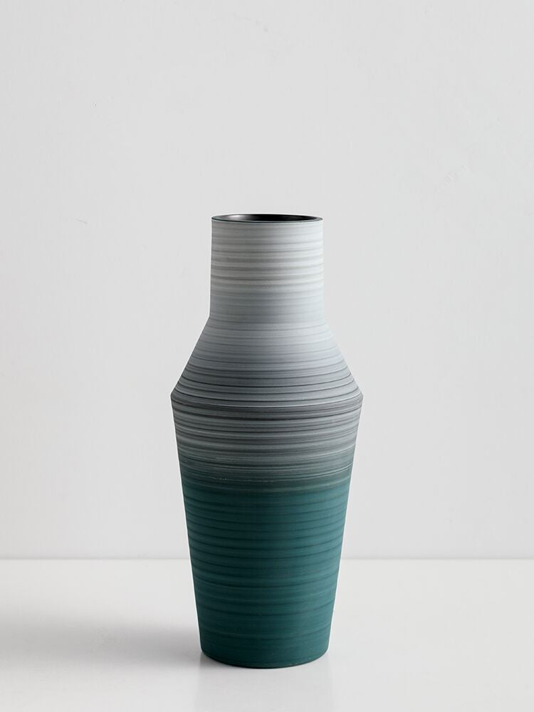 Art Soft Decoration Hotel Model Room Living Room Handmade Ceramic Vase L 37x15cm 0 - Tophatter Daily Deals