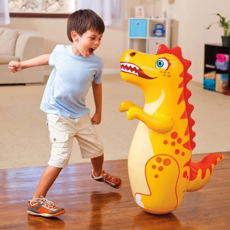 3D Inflatable Dinasour Toys for Children Boys Bop Bag Punching Bag Interactive Big Tumbler Toy Kid 0 - Tophatter Daily Deals