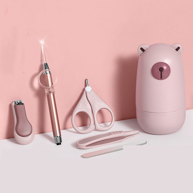 Baby nail scissors set baby nail scissors baby and children''s products newborn care tool Pink 0 - Tophatter Daily Deals